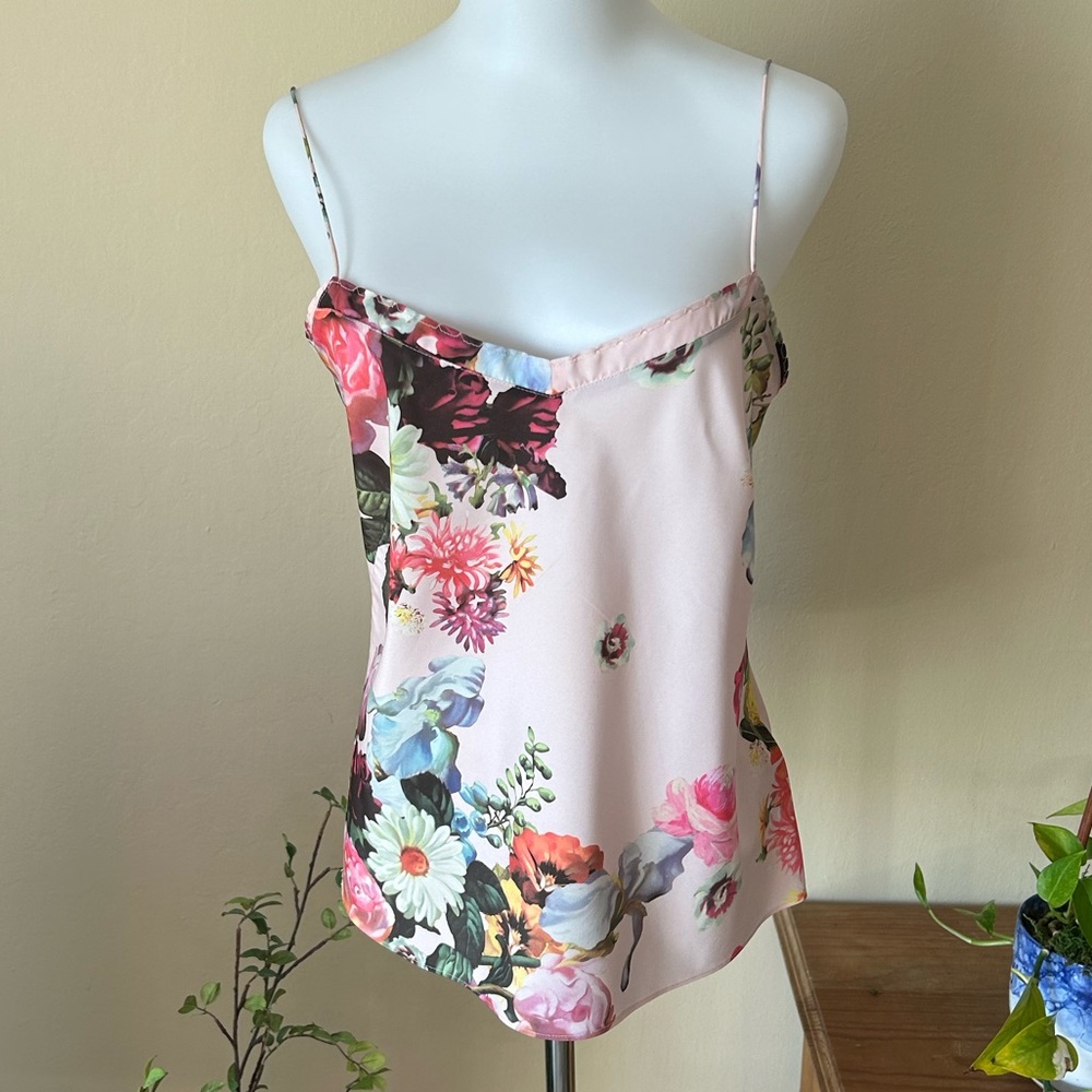 EUC TED BAKER LONDON Floral silky Camisole Size M